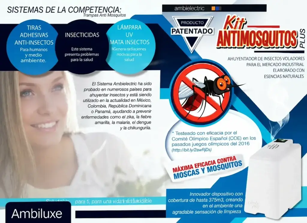 Difusor eléctrico de aceites esenciales naturales repelente de insectos eficaz, mosquitos tigre, moscas, cucarachas, avispas y más.